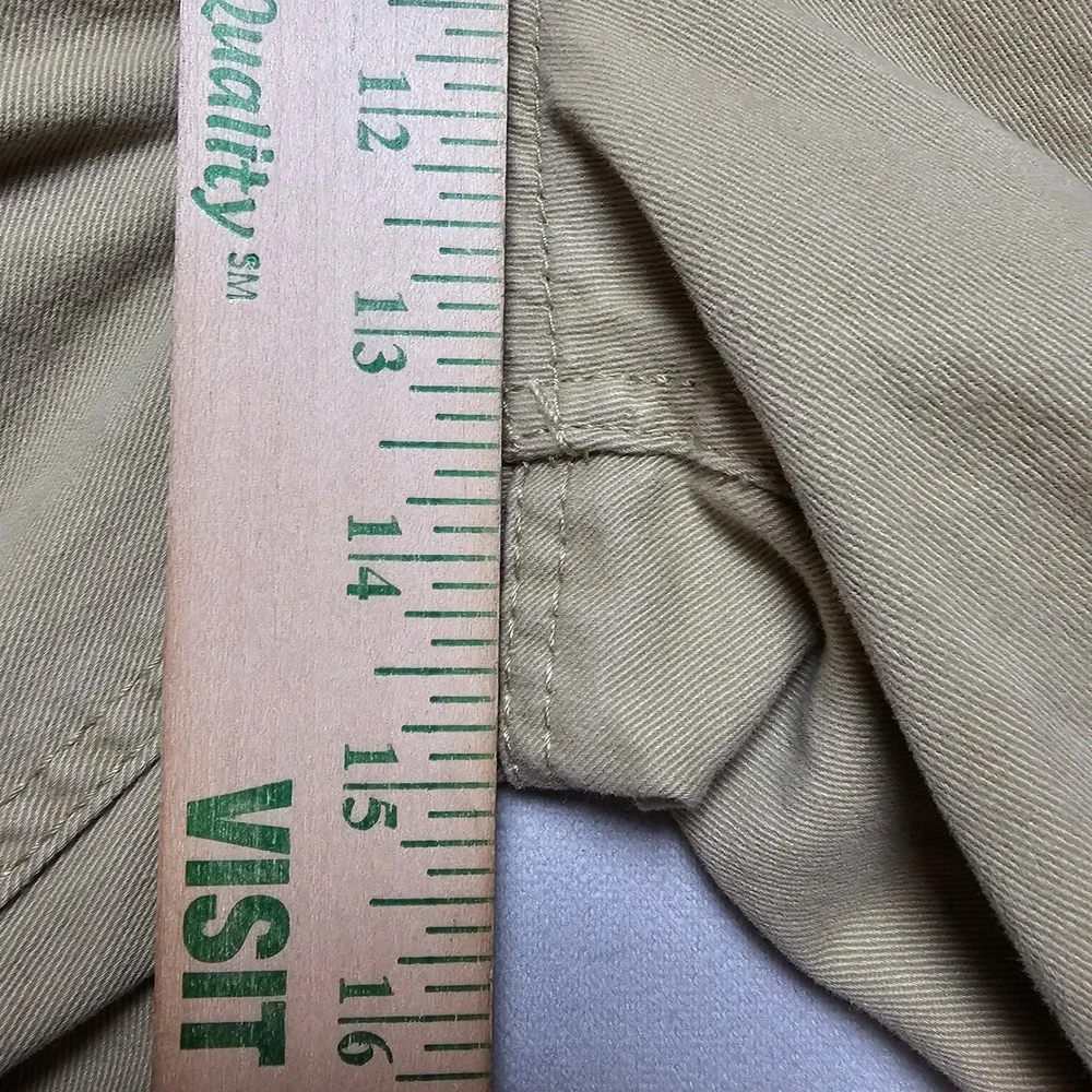 Ecko Unltd Mens Tan Khaki Cargo Shorts Size 44 Cotton Twill Multi-Pocket Utility